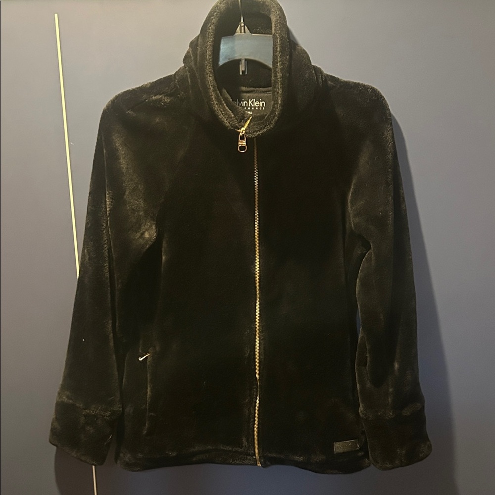 Calvin Klein Plush Black Jacket